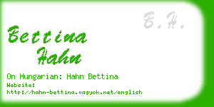 bettina hahn business card